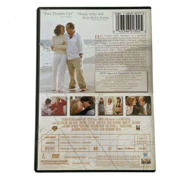 Somethings Gotta Give (DVD, 2004) - Picture 4 of 4
